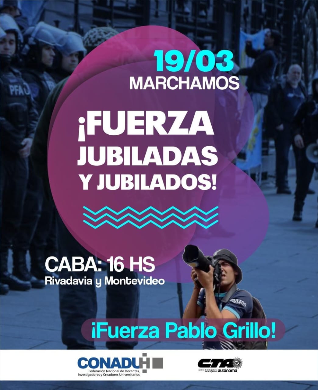 19/3: Fuerza jubiladxs!