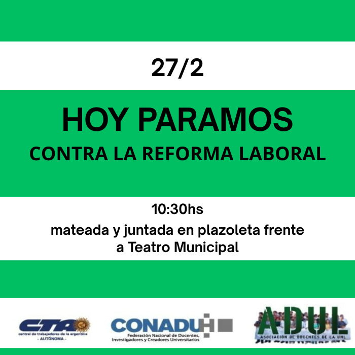 PARO contra la reforma laboral