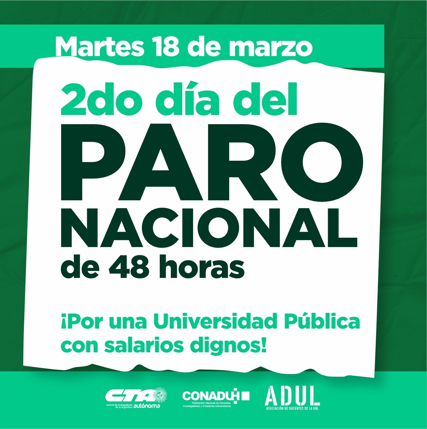 2do día de paro de 48hs