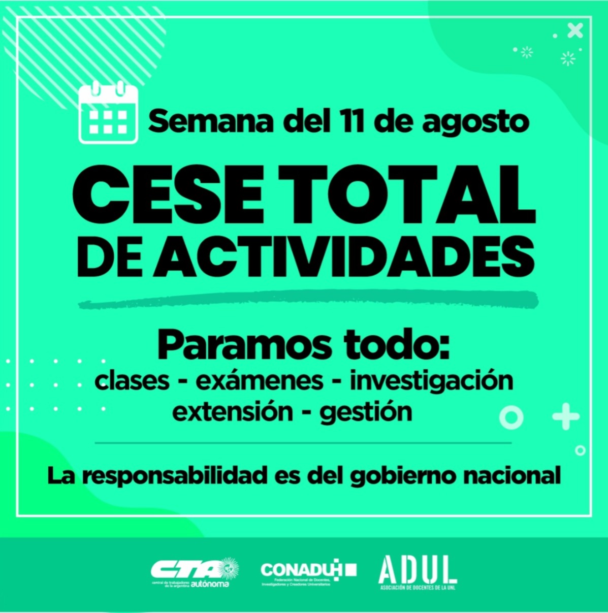 Las universidades nacionales en lucha