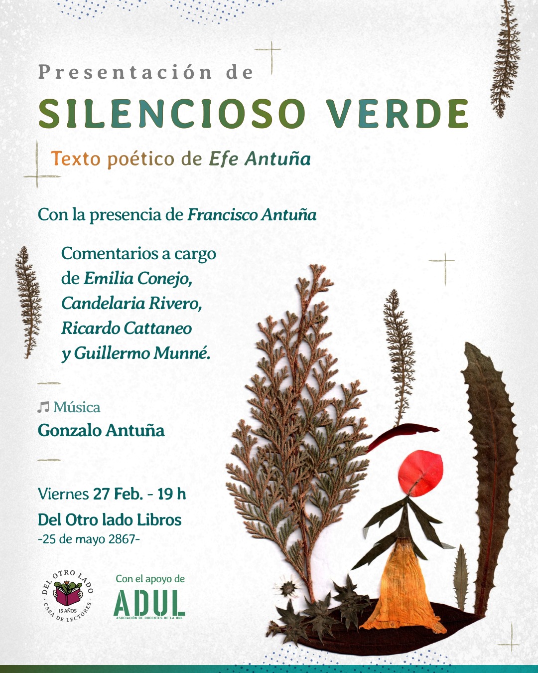 Presentación de «Silencioso verde», de Efe Antuña