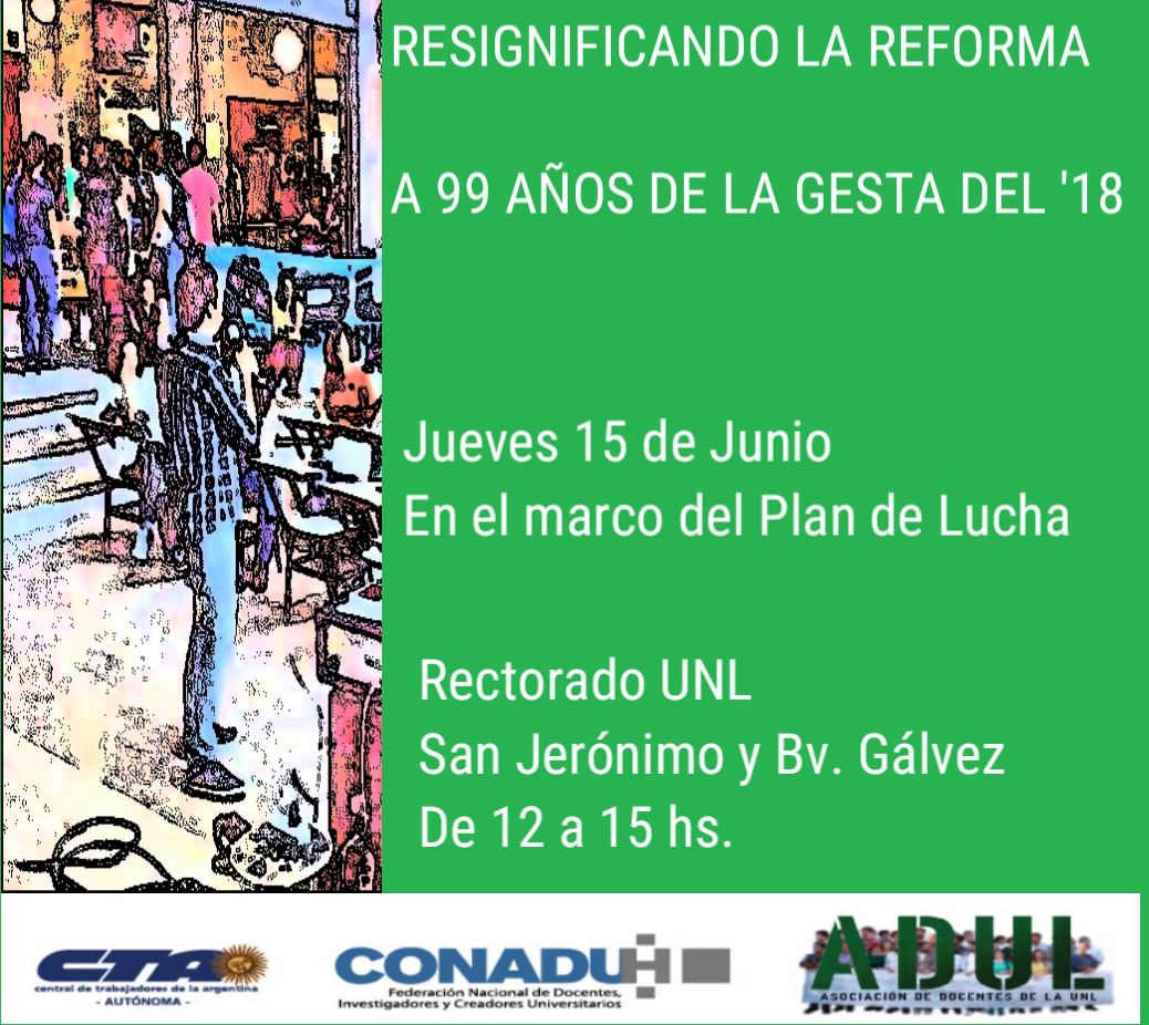 Actividad 2da Jornada de Paro: Resignificando la Reforma