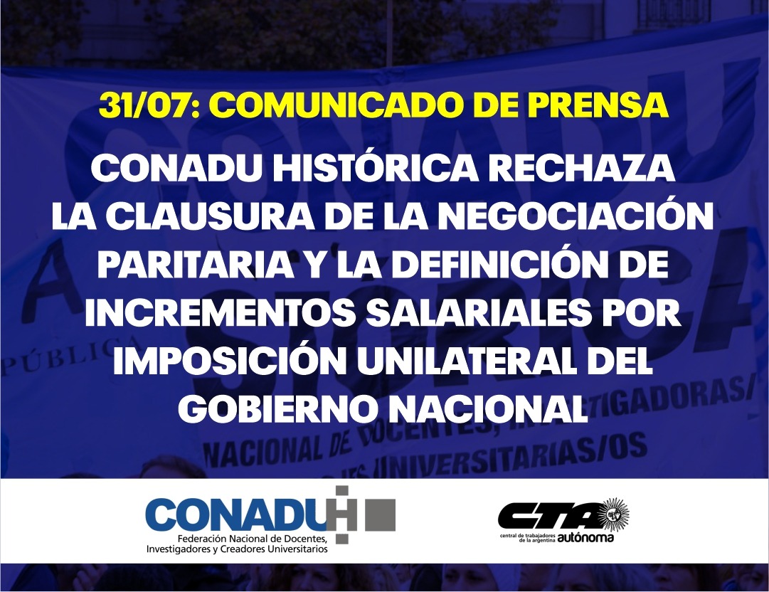 Rechazamos la clausura de la negociación paritaria