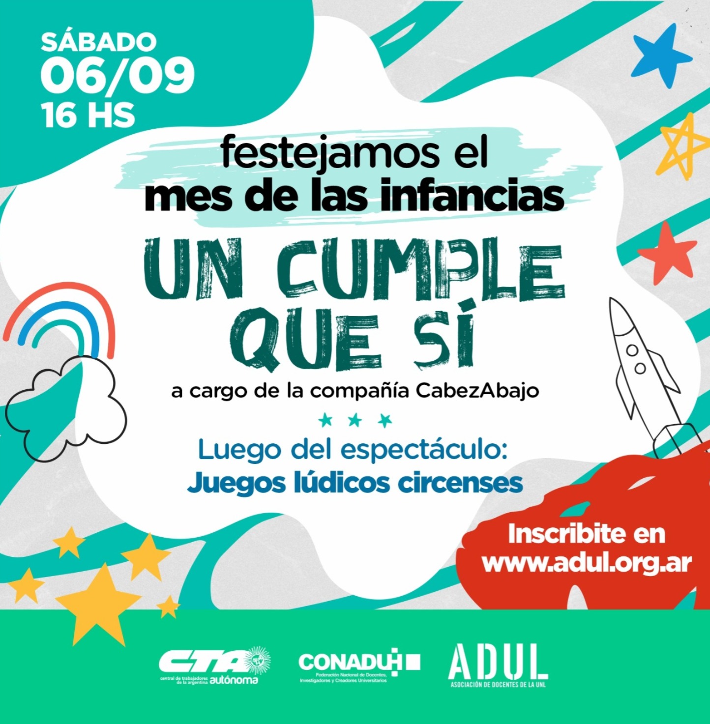 Sábado 6: Festejamos el mes de las infancias