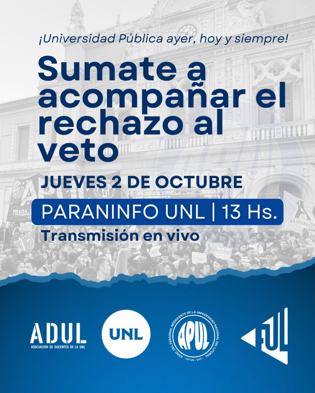 Sumate al rechazo al veto