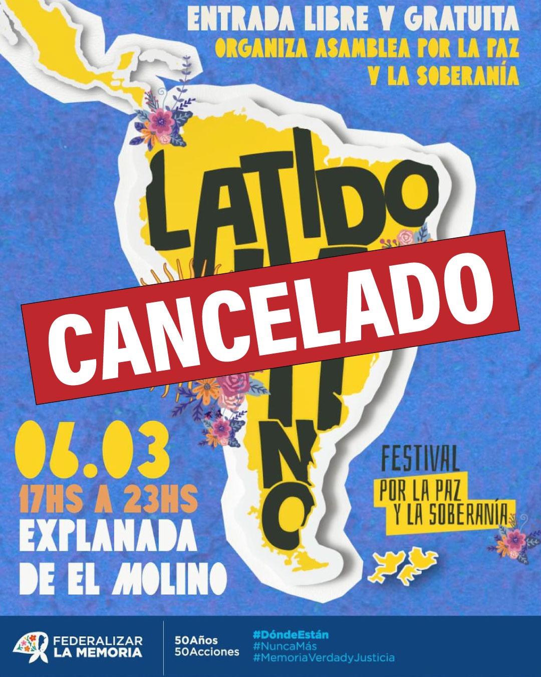 Festival cancelado