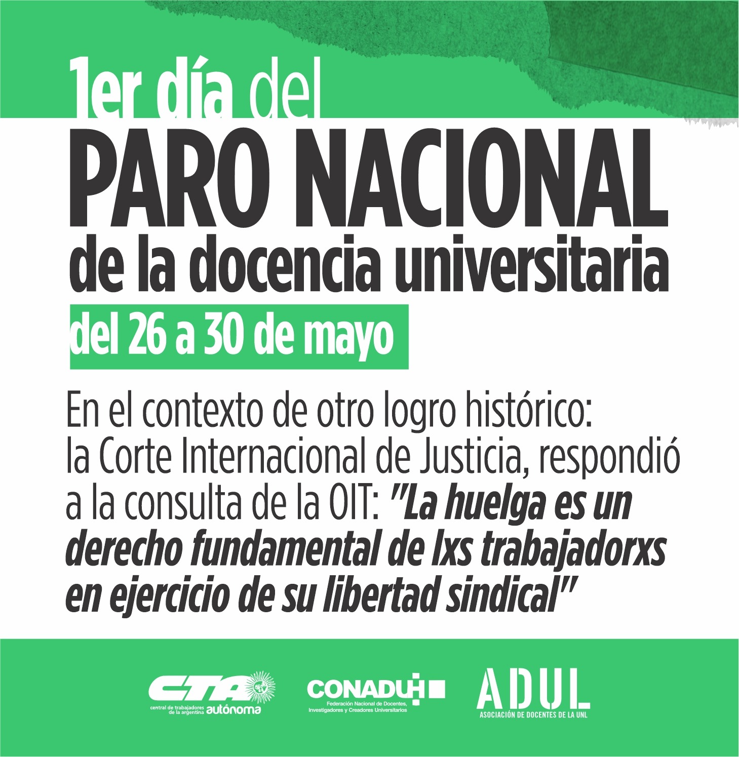 1er día del PARO