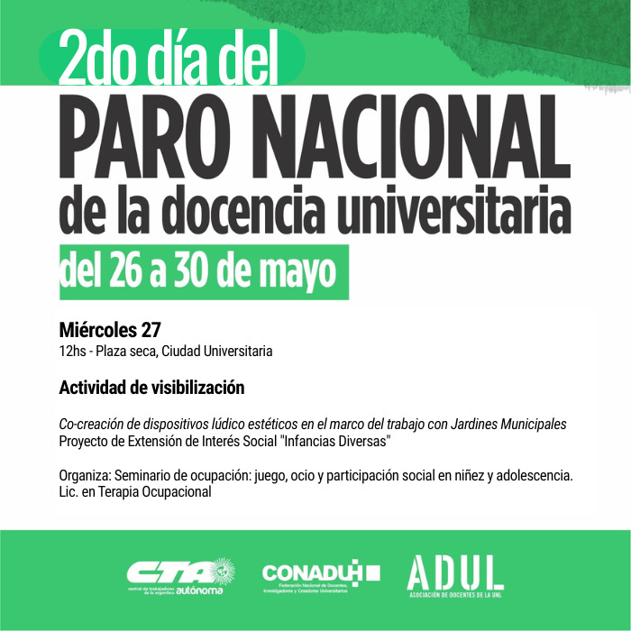 Actividad de visibilización en el marco del Paro Nacional
