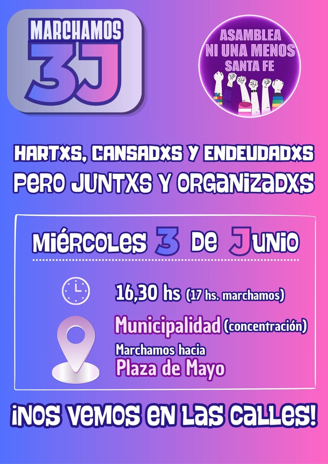 ¡Este 3J marchamos!