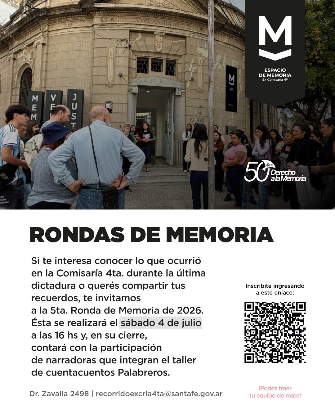 4/7 – Rondas de memoria en ex comisaría 4ta