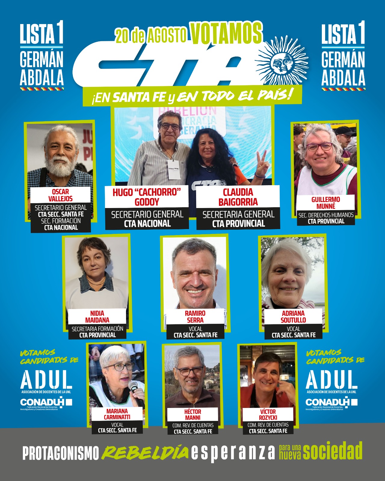 Elecciones de la CTA Autónoma el jueves 20/8
