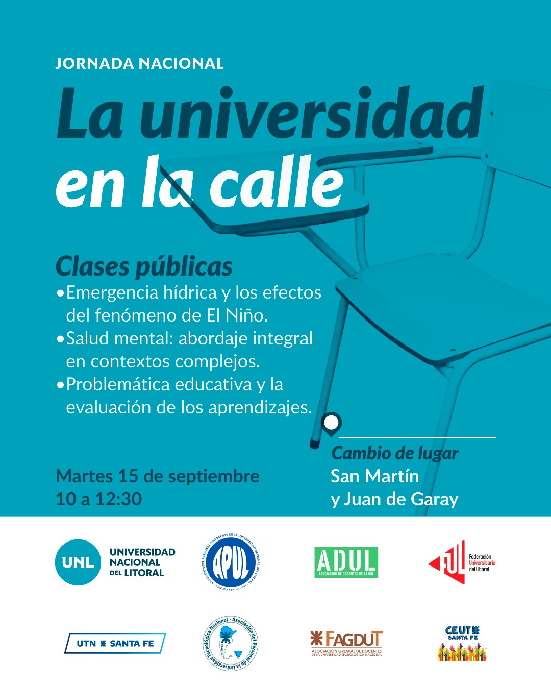 La universidad en la calle: clases públicas