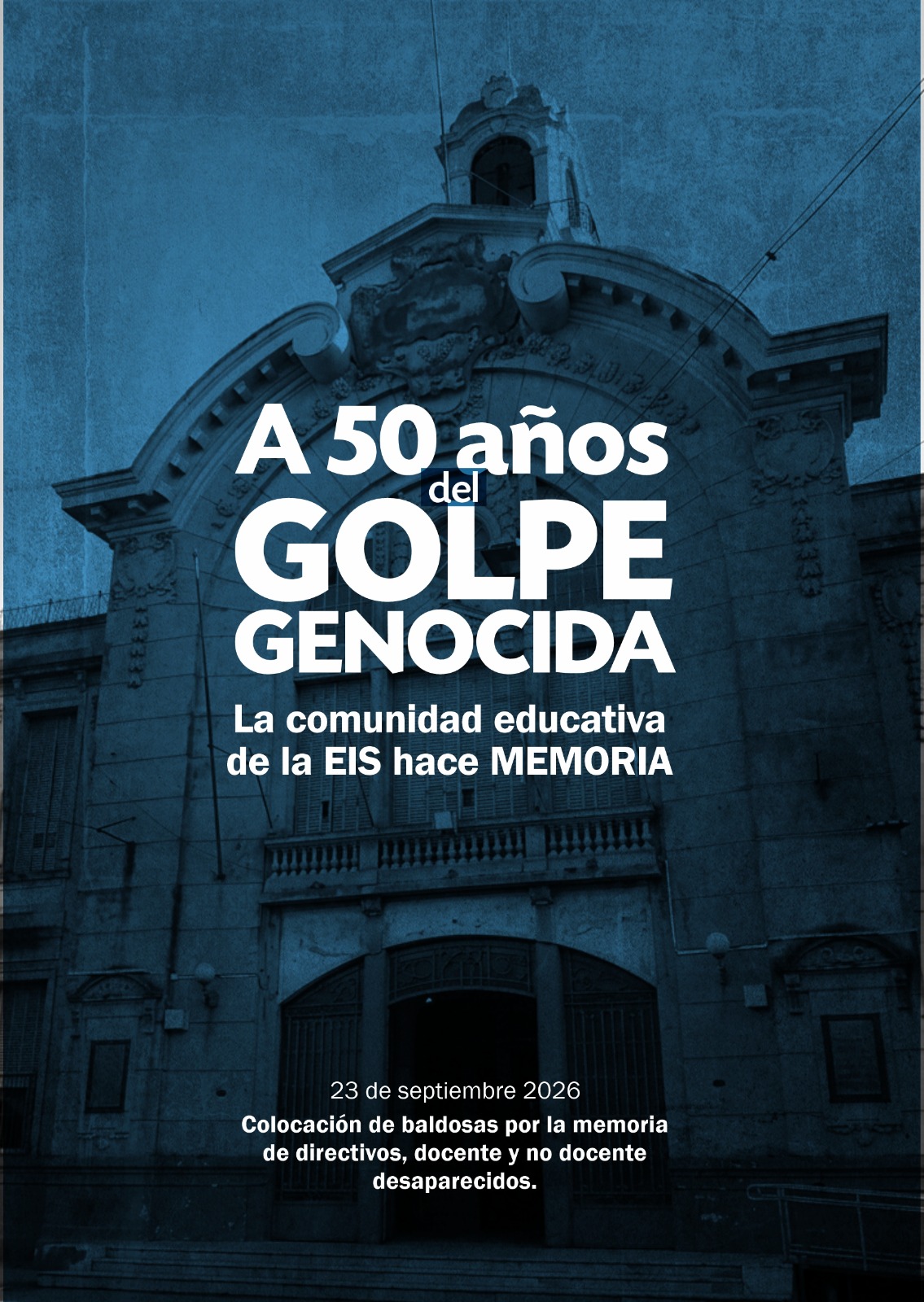 Baldosas por la Memoria en la Escuela Industrial