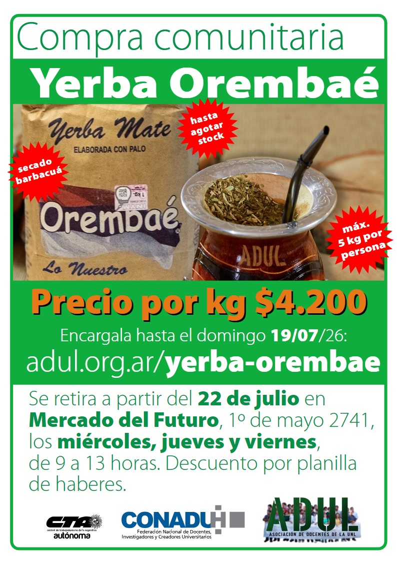 Compra comunitaria de Yerba Orembaé
