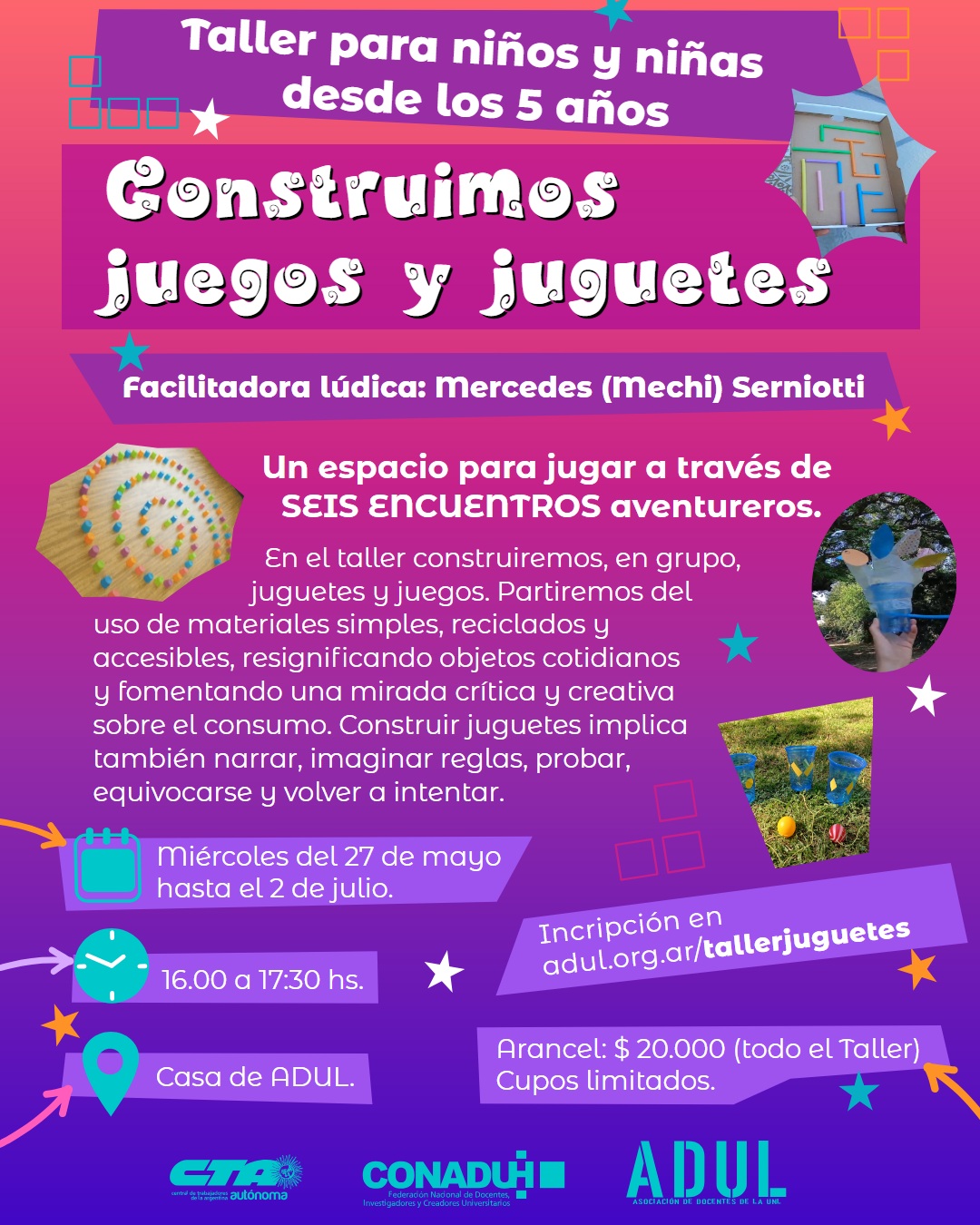 Taller: Construimos juegos y juguetes
